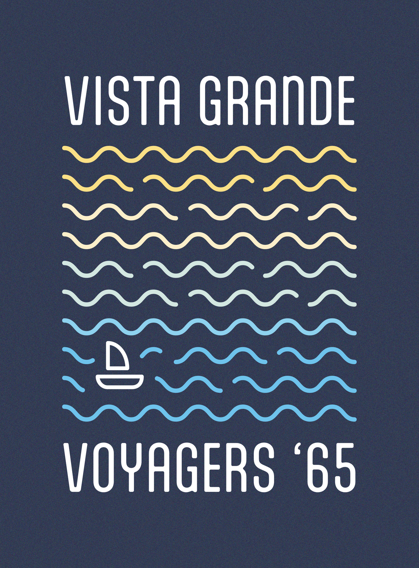 V-Neck: VG Voyagers Tee - Heather Navy