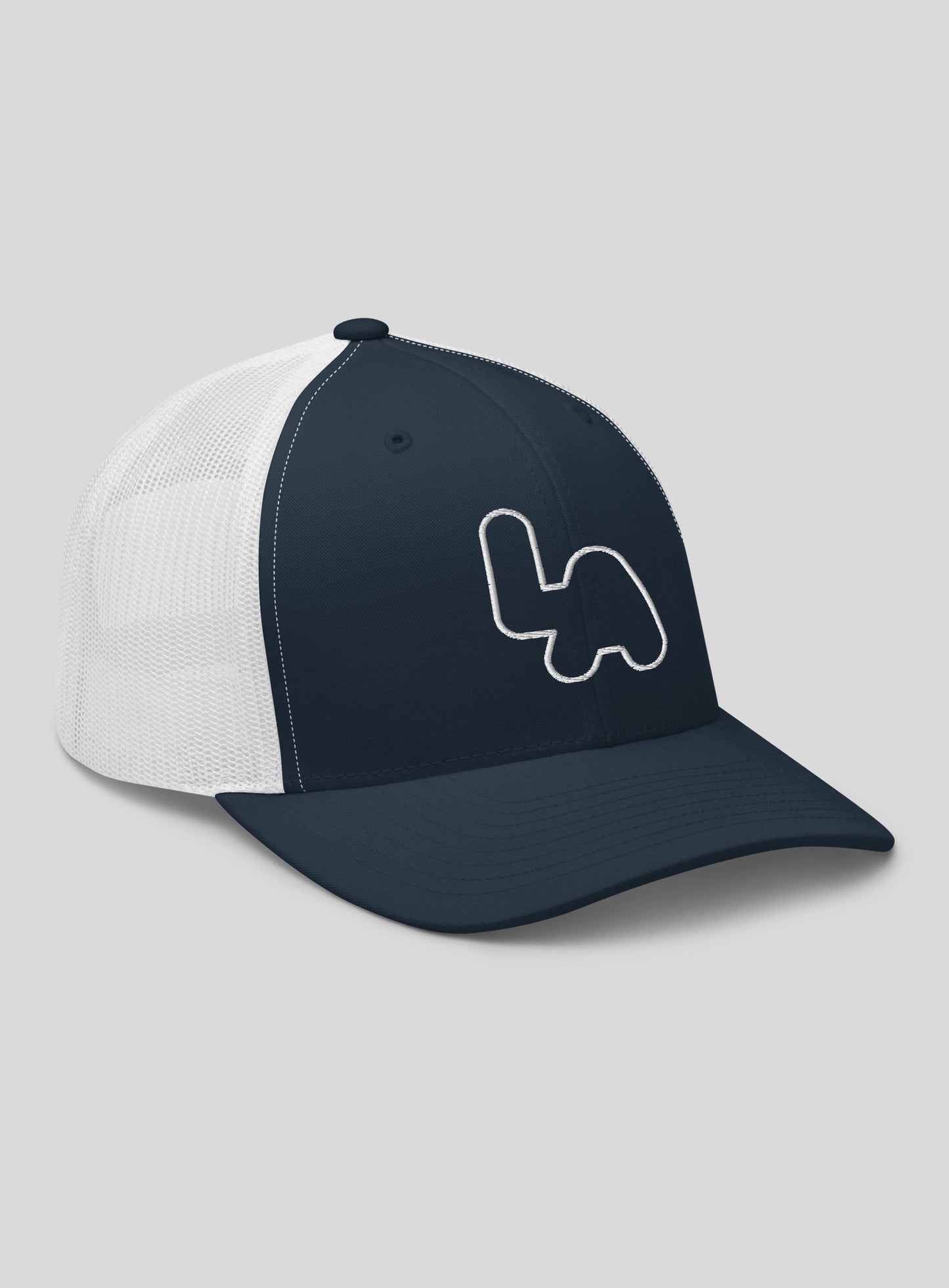 Los Angeles Logo Trucker Hat - Navy/White