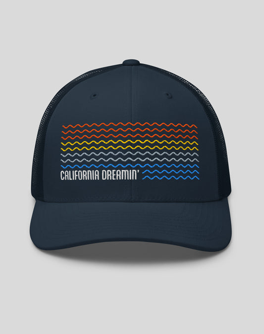 California Dreamin' Trucker Hat | Navy/Navy