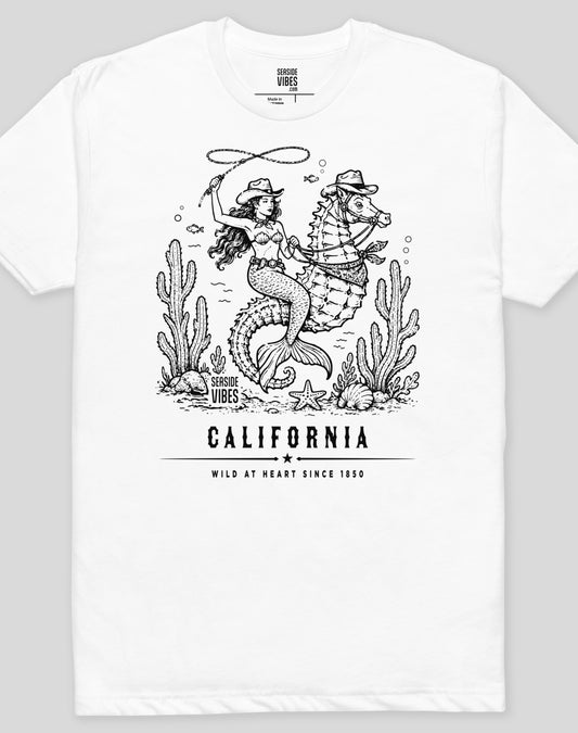 California Wild at Heart Since 1850 Tee - Cotton Blend | White