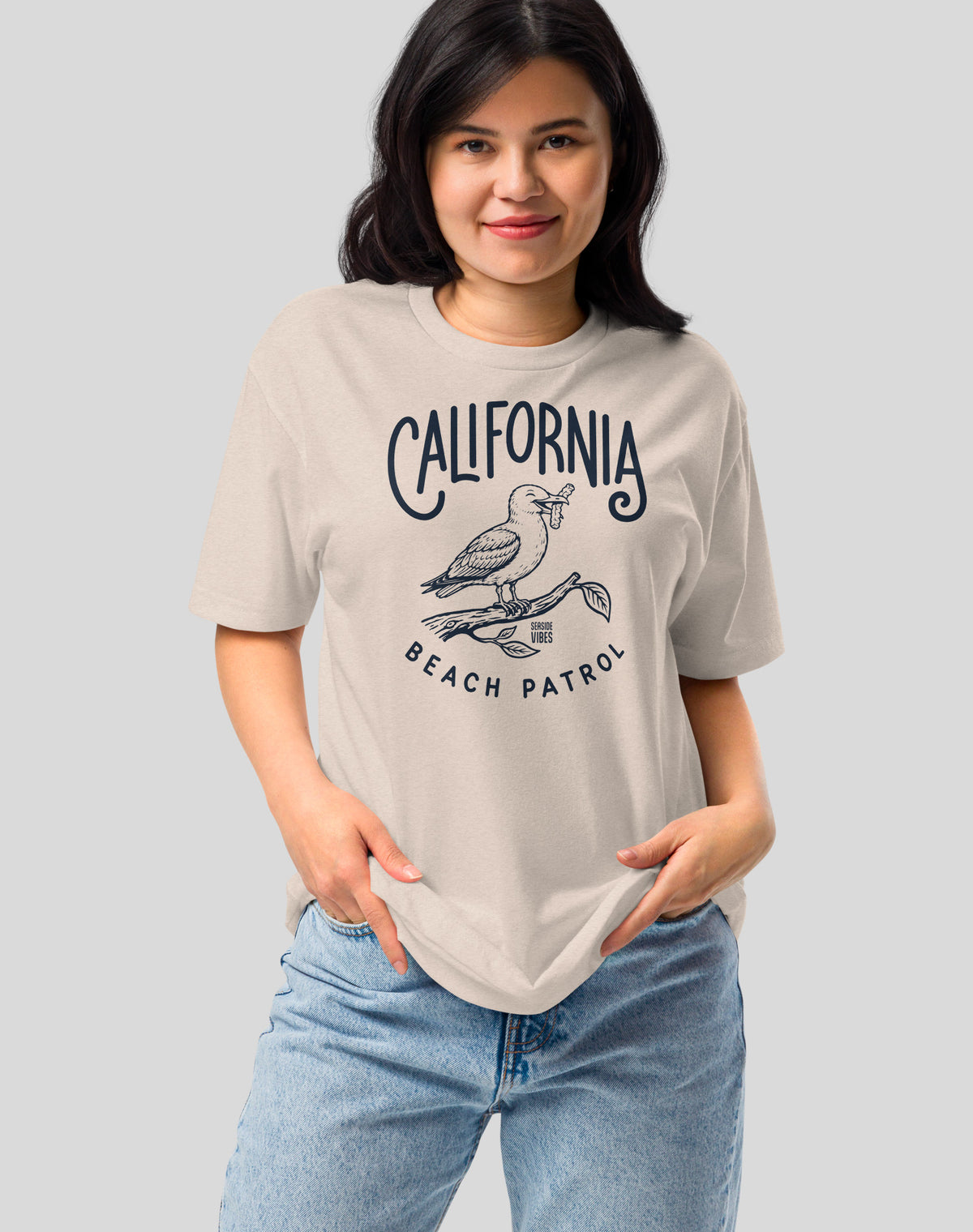California Beach Patrol Seagull Tee - Cotton Blend | Sand