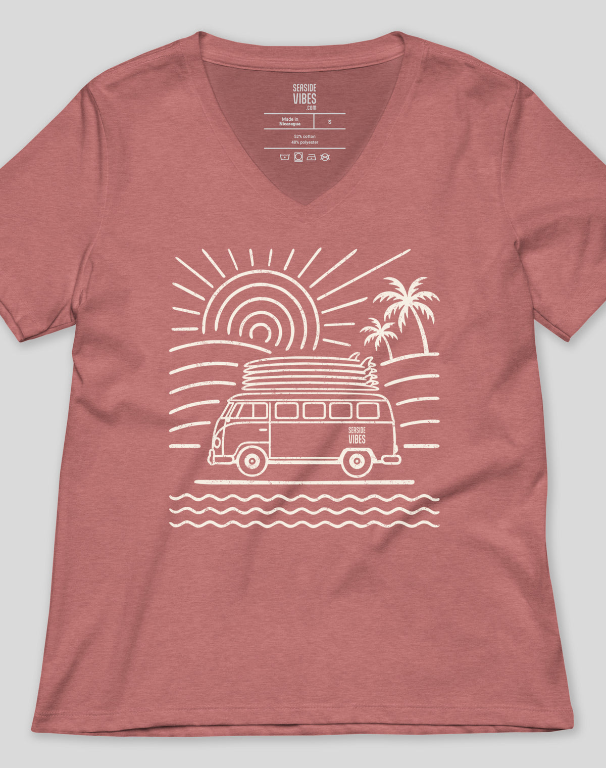 V-Neck: Endless Summer Tee | Heather Mauve