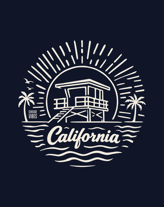 Youth: California Sunrise Session Tee | Navy