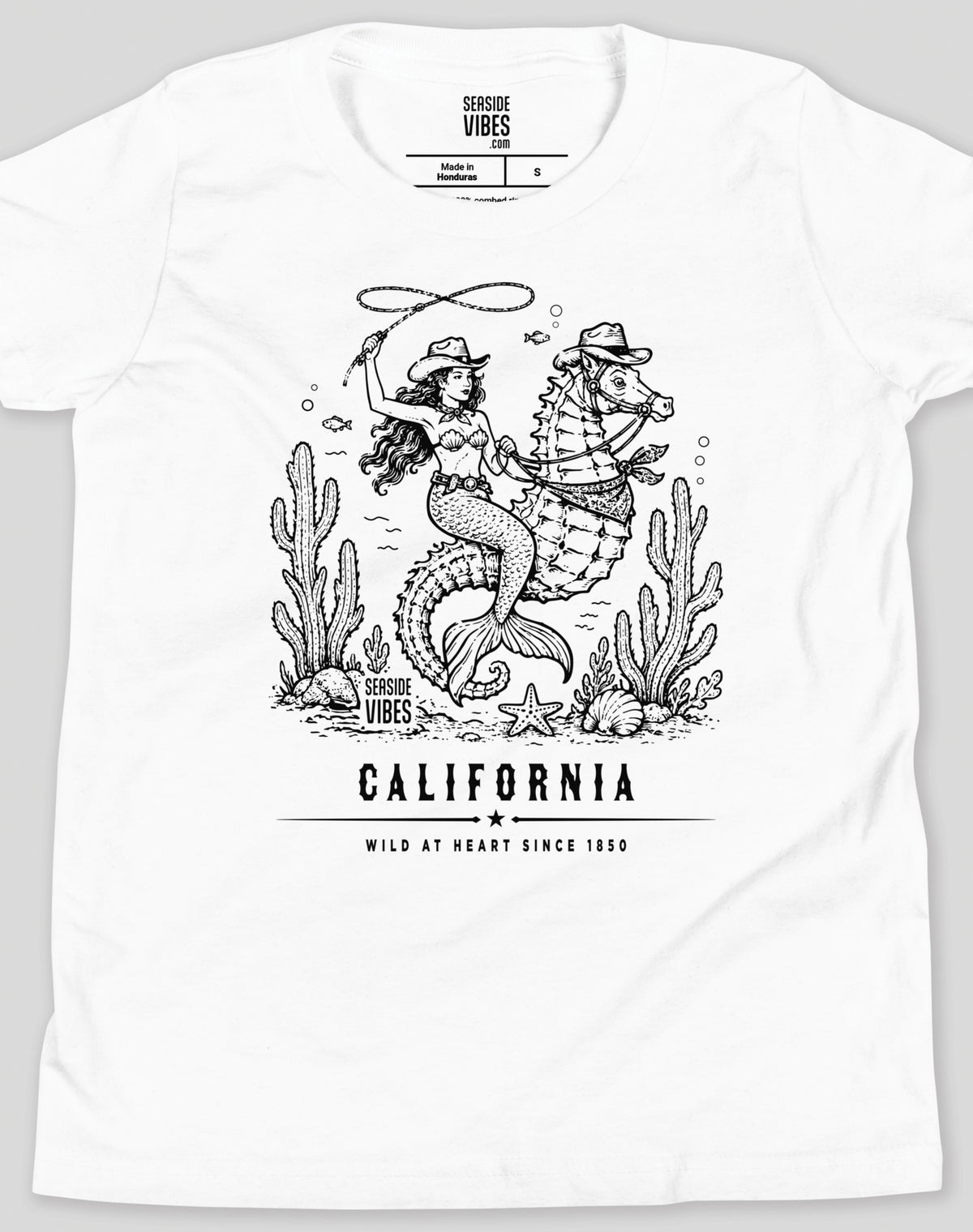 Youth: California Wild at Heart Since 1850 Tee | White