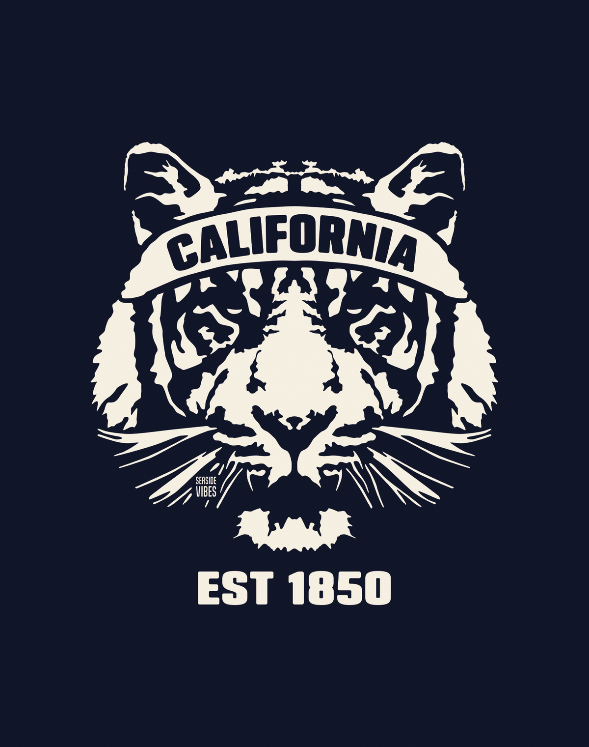 Youth: California Tiger Ambush Tee | Navy