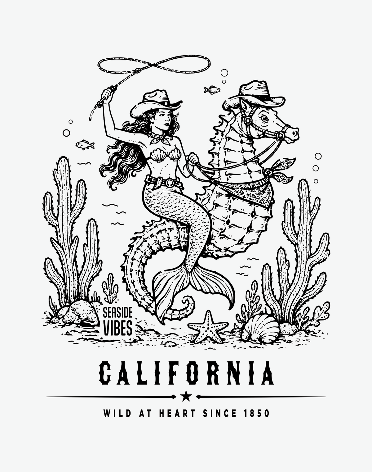 Youth: California Wild at Heart Since 1850 Tee | White