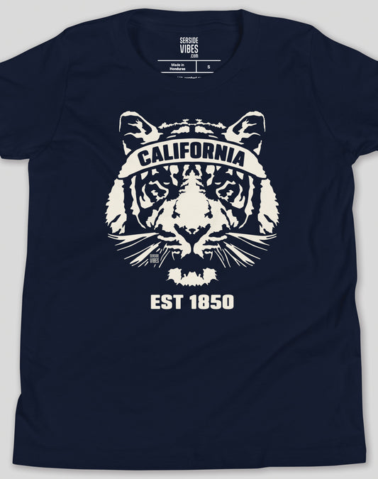 Youth: California Tiger Ambush Tee | Navy