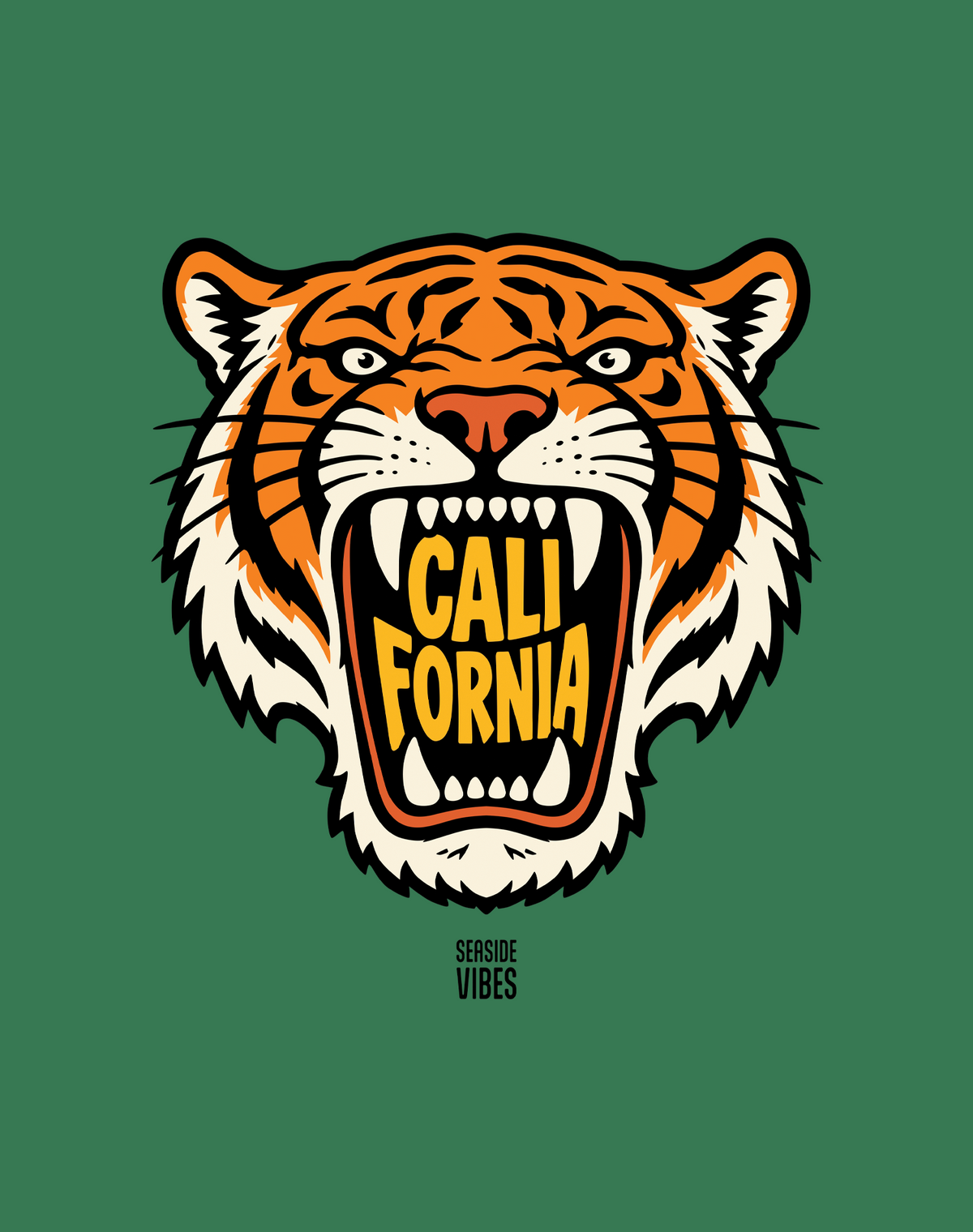 Youth: California AF Tiger Tee | Kelly