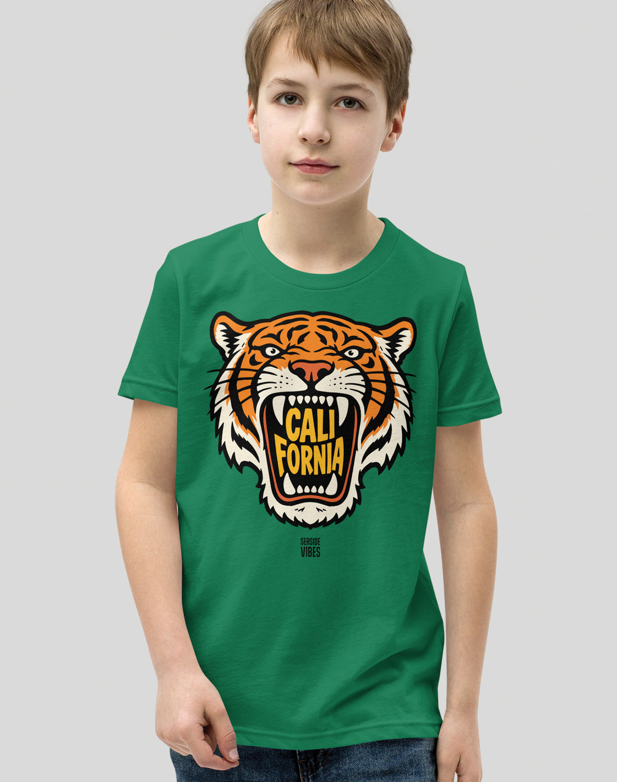Youth: California AF Tiger Tee | Kelly