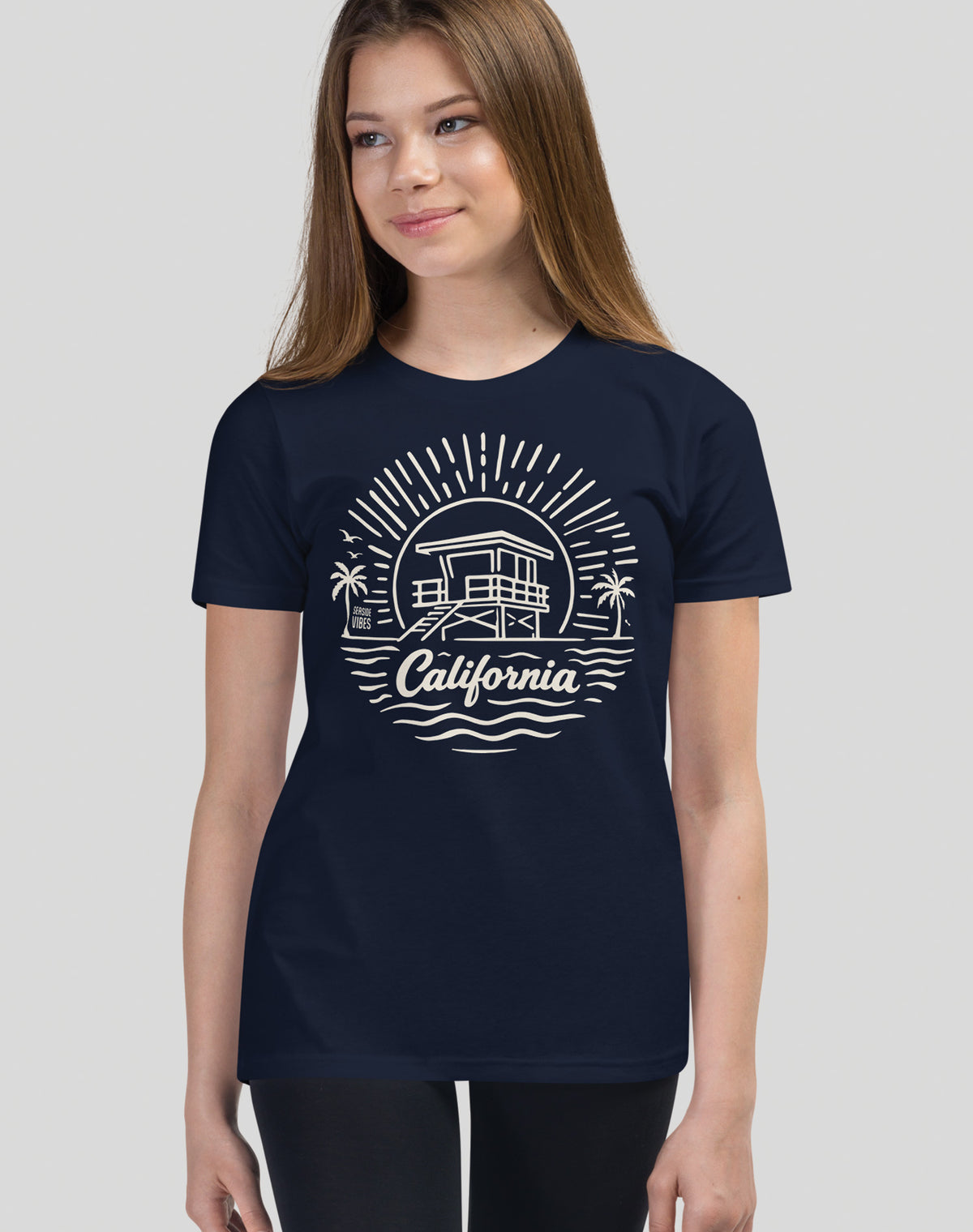 Youth: California Sunrise Session Tee | Navy