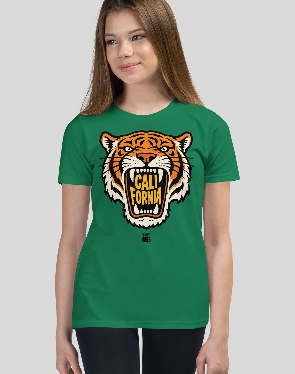 Youth: California AF Tiger Tee | Kelly