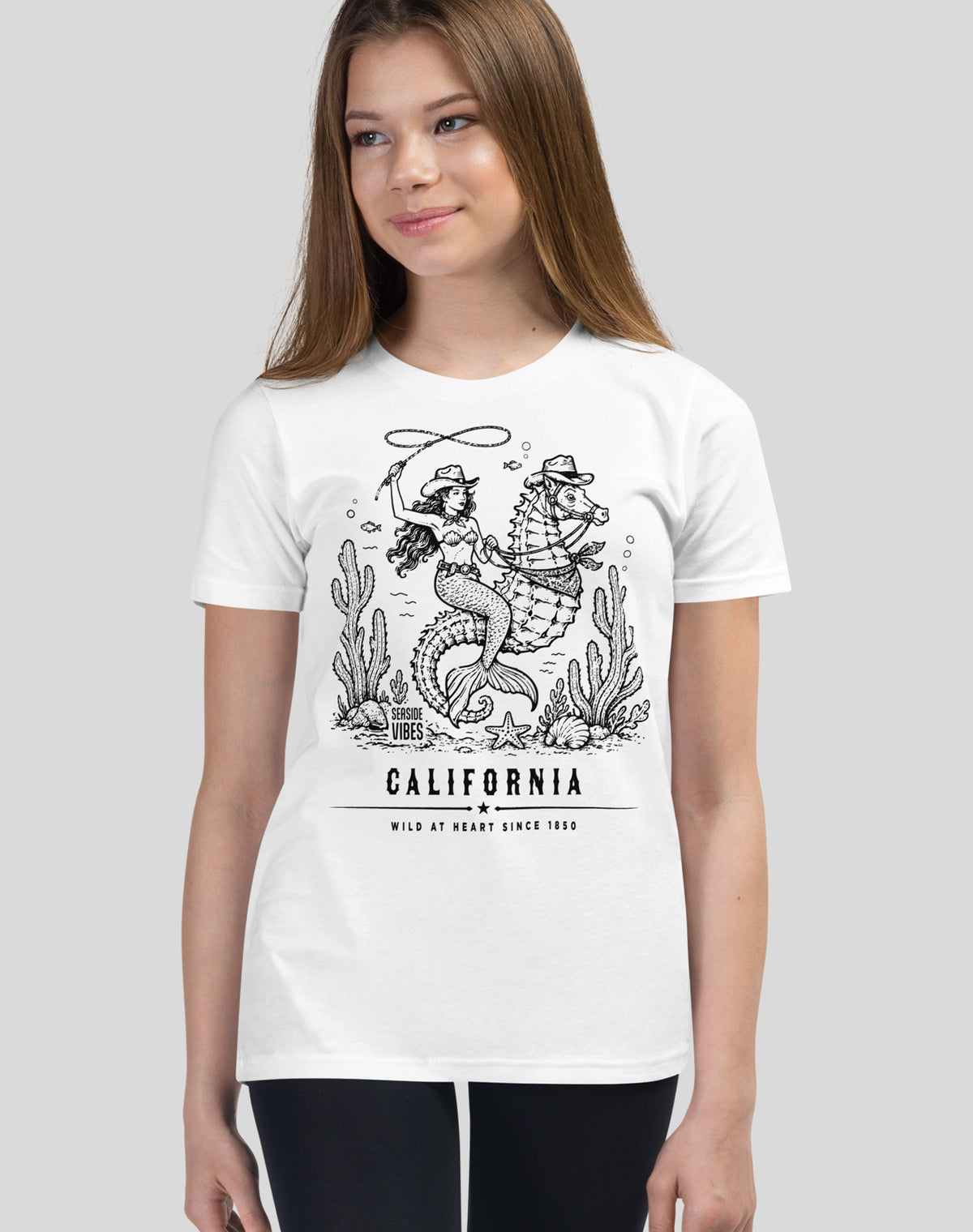Youth: California Wild at Heart Since 1850 Tee | White