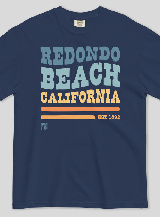 Premium Unisex: Redondo Beach Vibes Tee - True Navy