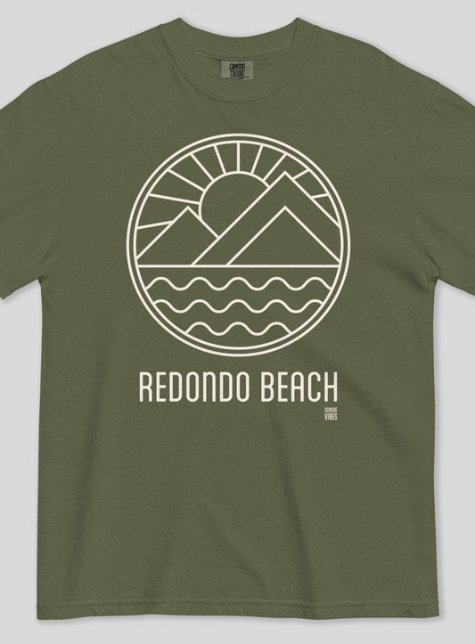 Premium Unisex: Redondo Beach Sunrise Tee - Hemp