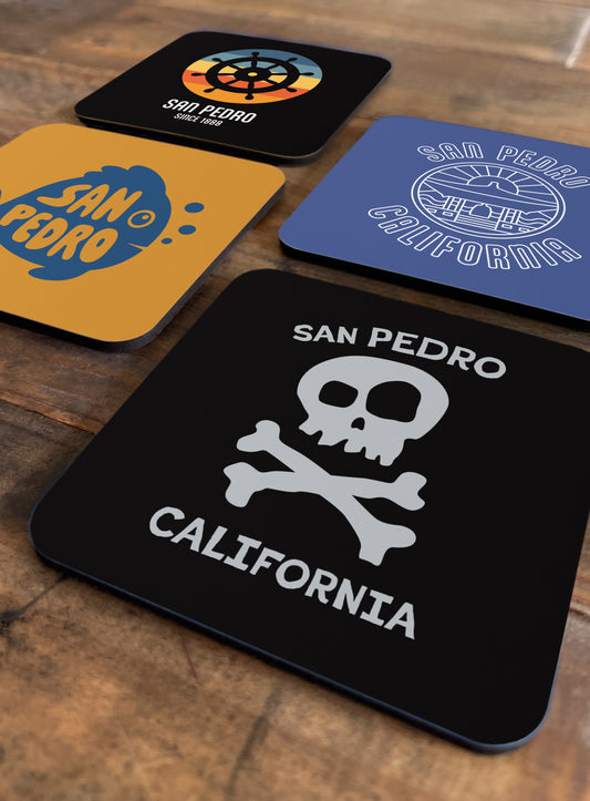 Collectible San Pedro Cork-Back Coasters - Gen 1: 4 Pack
