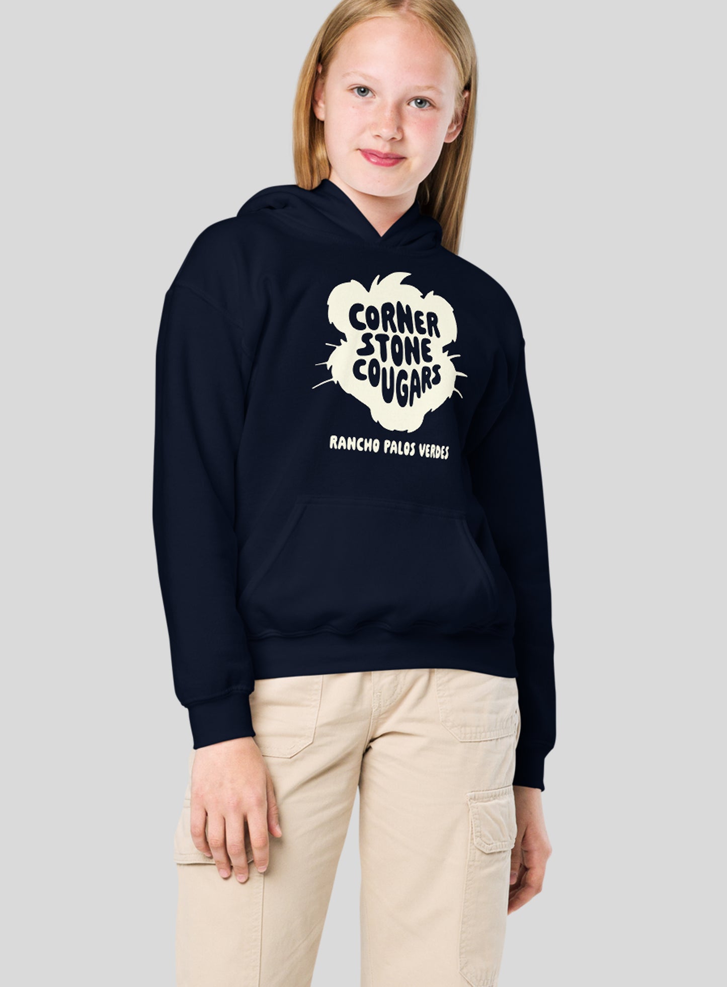 Youth: Cornerstone Playground Pullover Hoodie - Navy