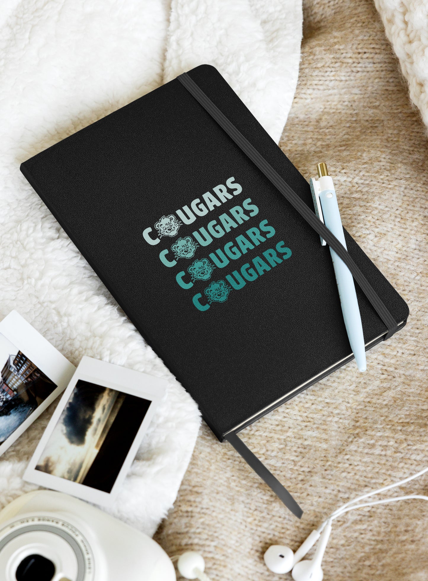 Cornerstone Cougars Remix Hardcover Bound Notebook - 80 Lined Pages