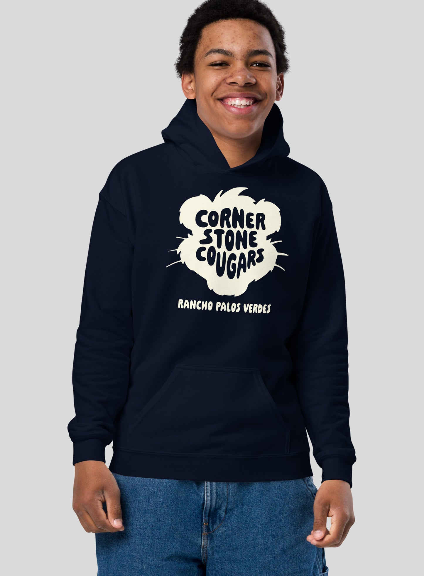 Youth: Cornerstone Playground Pullover Hoodie - Navy