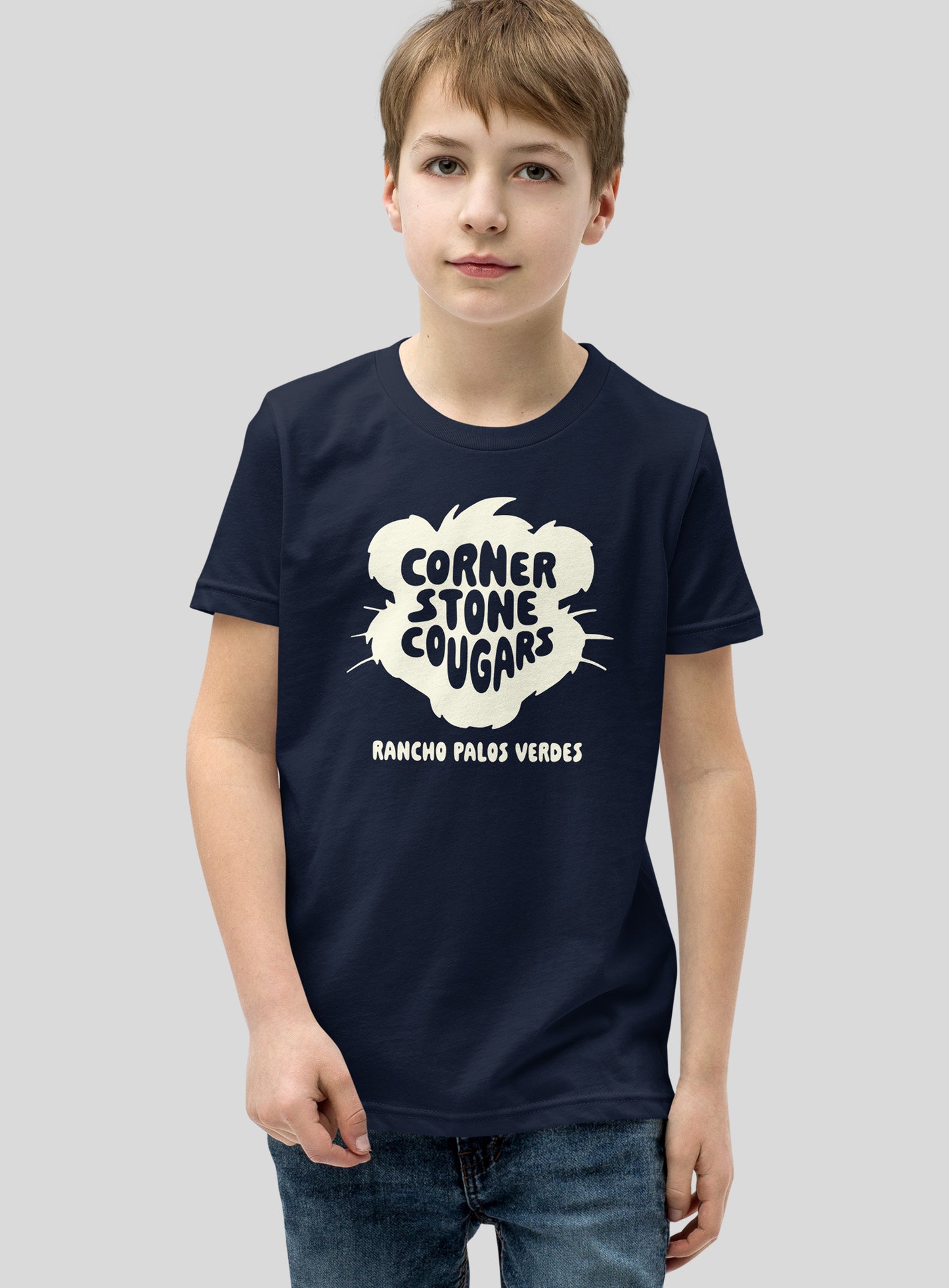 Youth: Cornerstone Playground Tee - Navy
