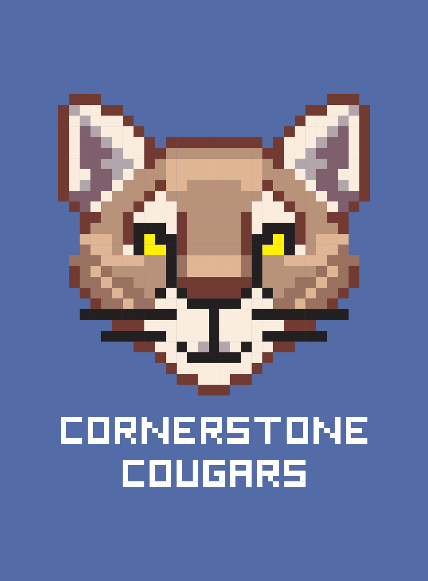 Unisex: Cornerstone Cougars Quest Tee - Heather True Royal