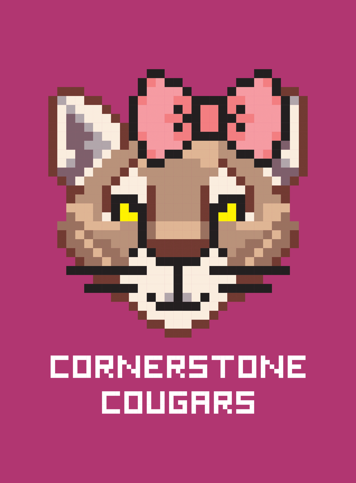 Youth: Cornerstone Lady Cougars Quest Tee - Berry