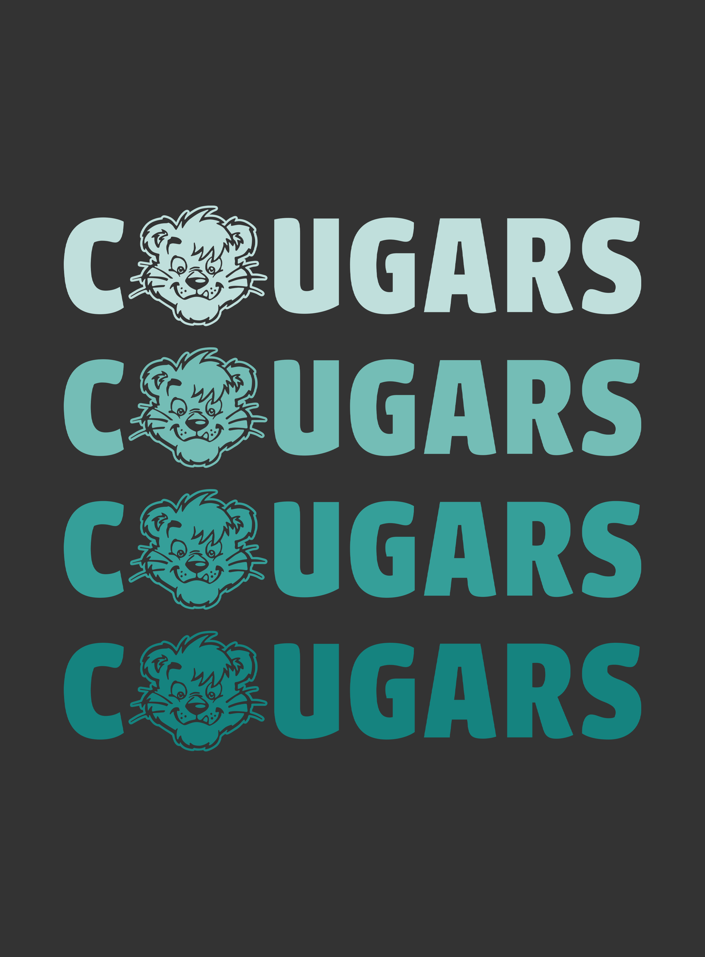 Youth: Cornerstone Cougars Remix Tee- Dark Grey Heather