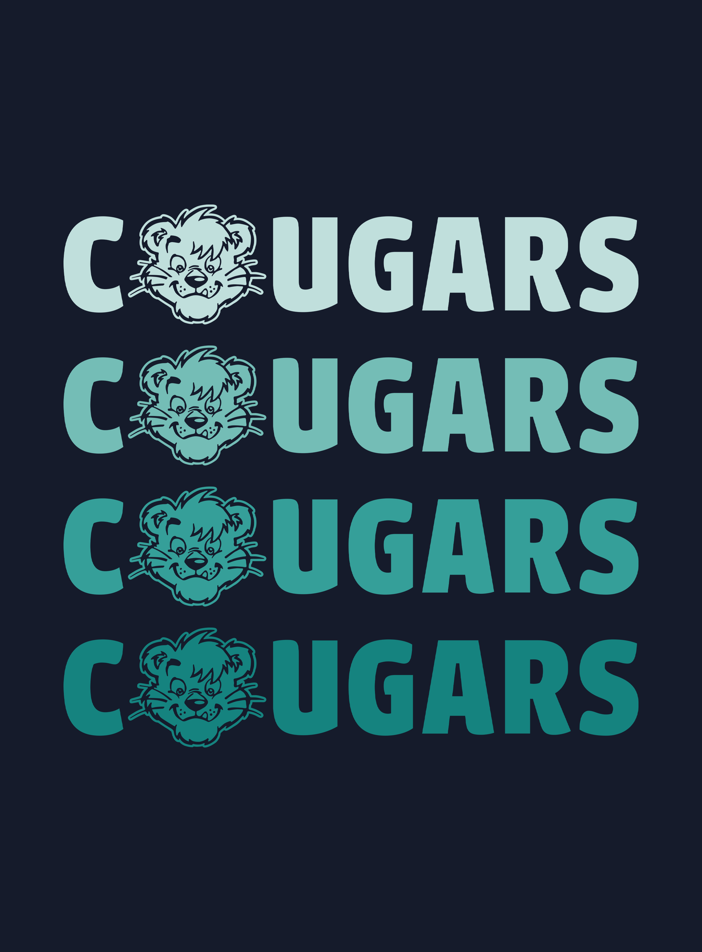 Youth: Cornerstone Cougars Remix Pullover Hoodie - Navy