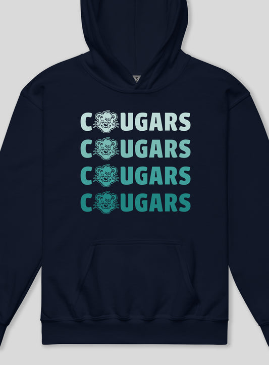 Youth: Cornerstone Cougars Remix Pullover Hoodie - Navy