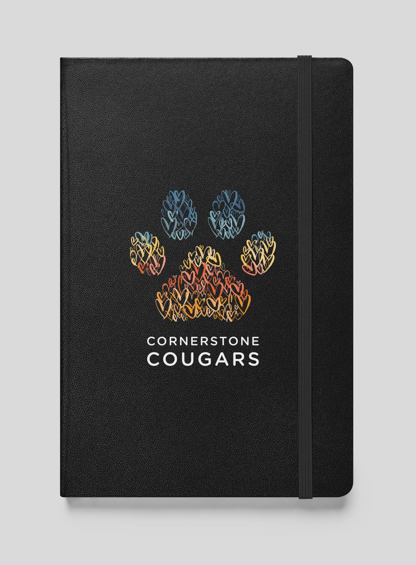 Cornerstone Cougars Pawsitive Vibes Hardcover Bound Notebook - 80 Lined Pages