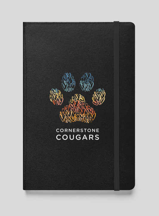 Cornerstone Cougars Pawsitive Vibes Hardcover Bound Notebook - 80 Lined Pages