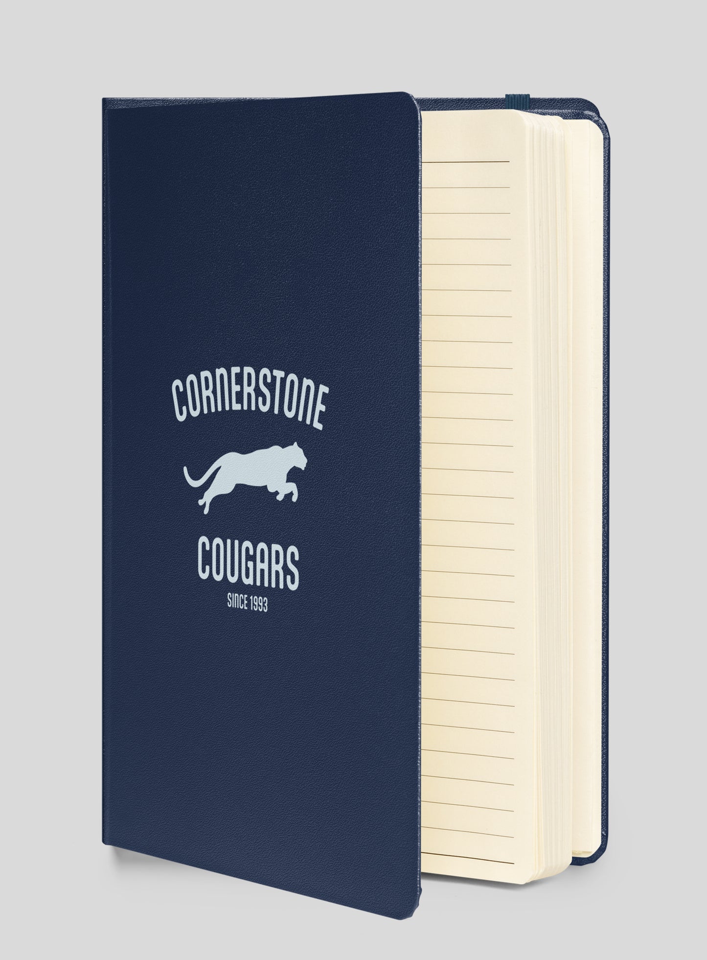 Run with the Cougars Hardcover Bound Notebook - 80 Lined Pages