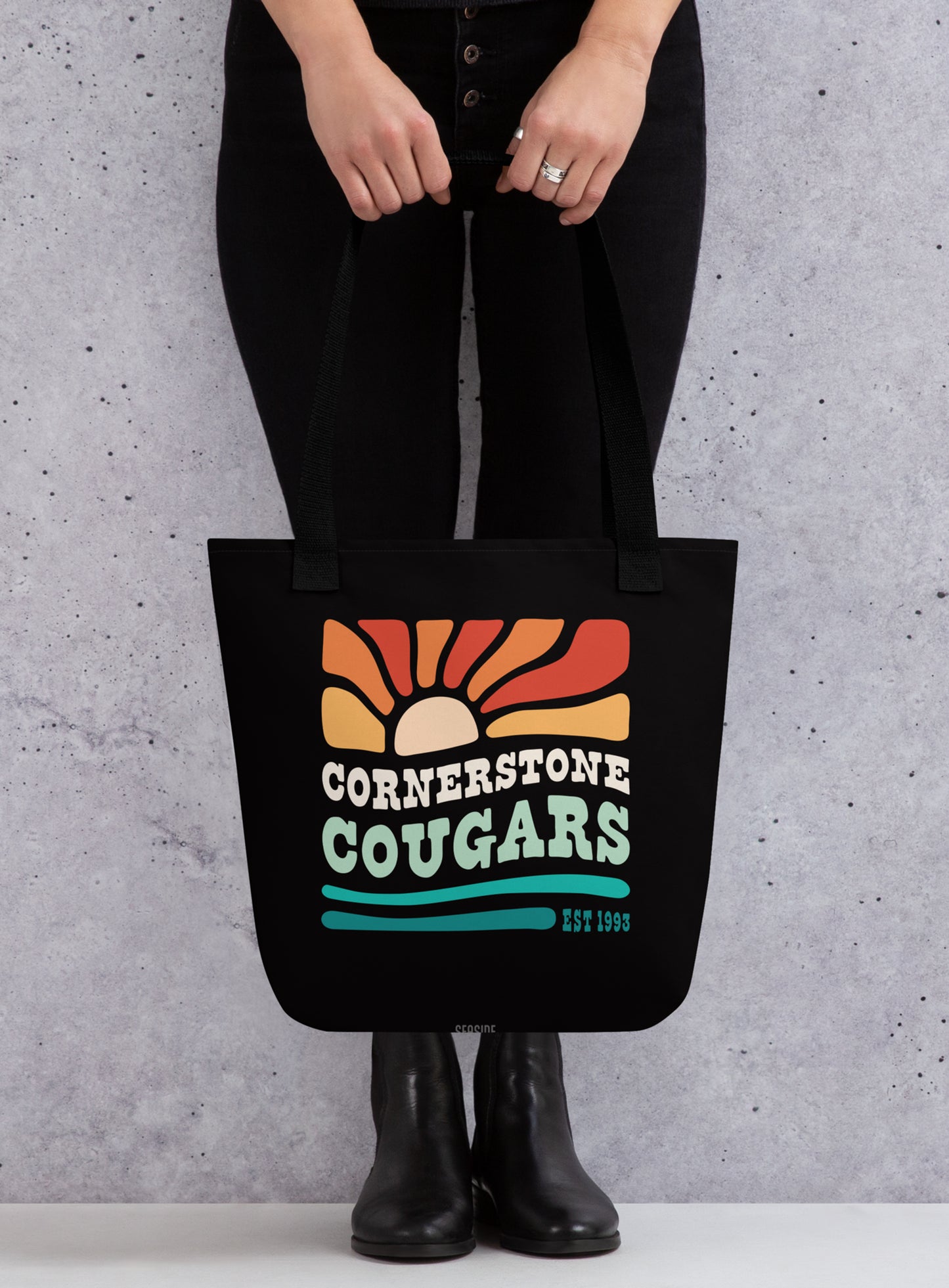 Cornerstone Cougars Beach Vibes Tote Bag