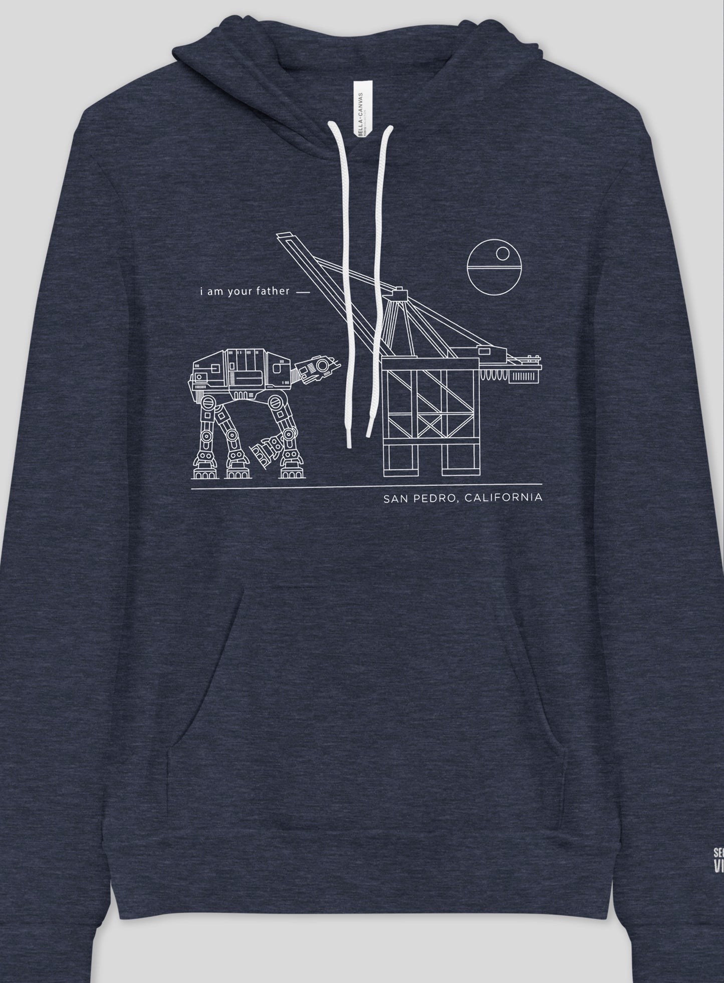 Unisex: San Pedro I Am Your Father Pullover Hoodie - Heather Navy
