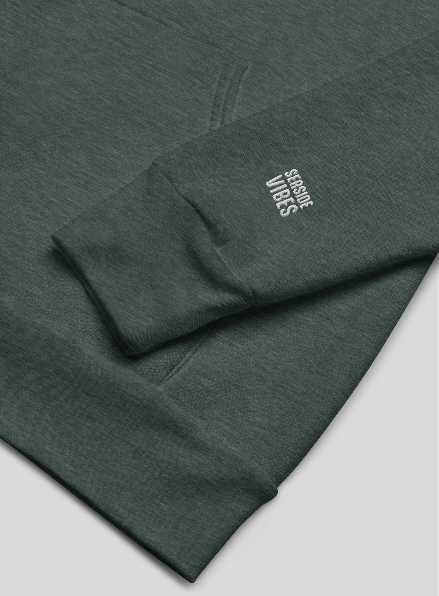 Unisex: Palos Verdes Vibes Pullover Hoodie - Heather Forest