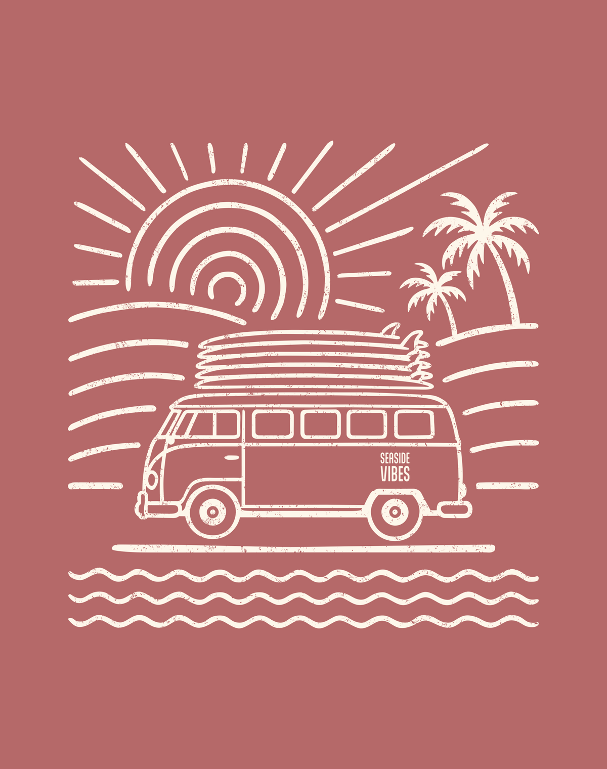 Endless Summer Tee - Cotton Blend | Heather Mauve