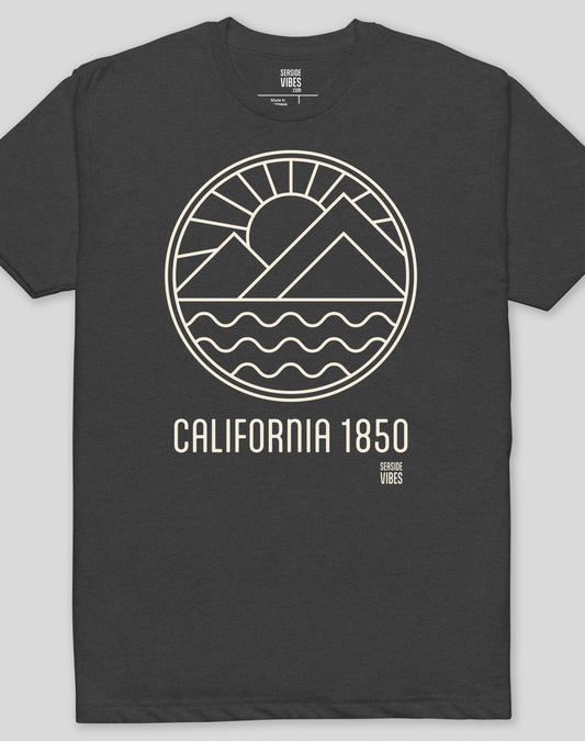 California 1850 Daybreak Tee - Cotton Blend | Charcoal