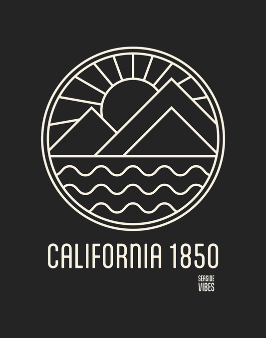 California 1850 Daybreak Tee - Cotton Blend | Charcoal