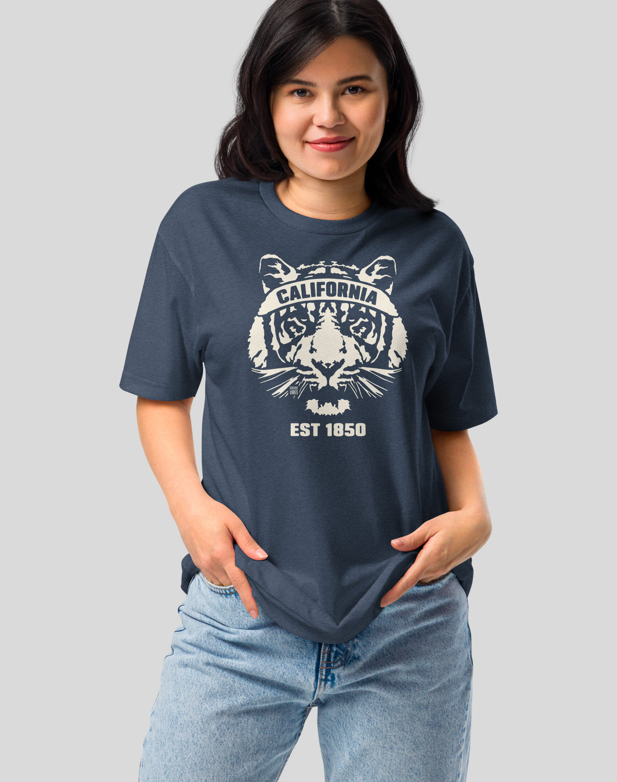 California Tiger Ambush Tee - Cotton Blend | Midnight Navy