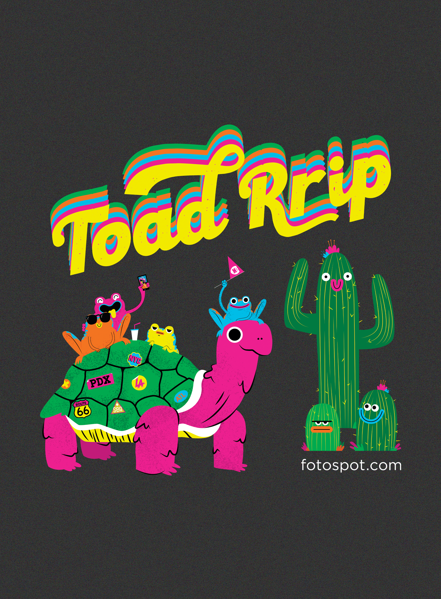 Unisex: Fotospot Toad Rrip - Dark Grey Heather
