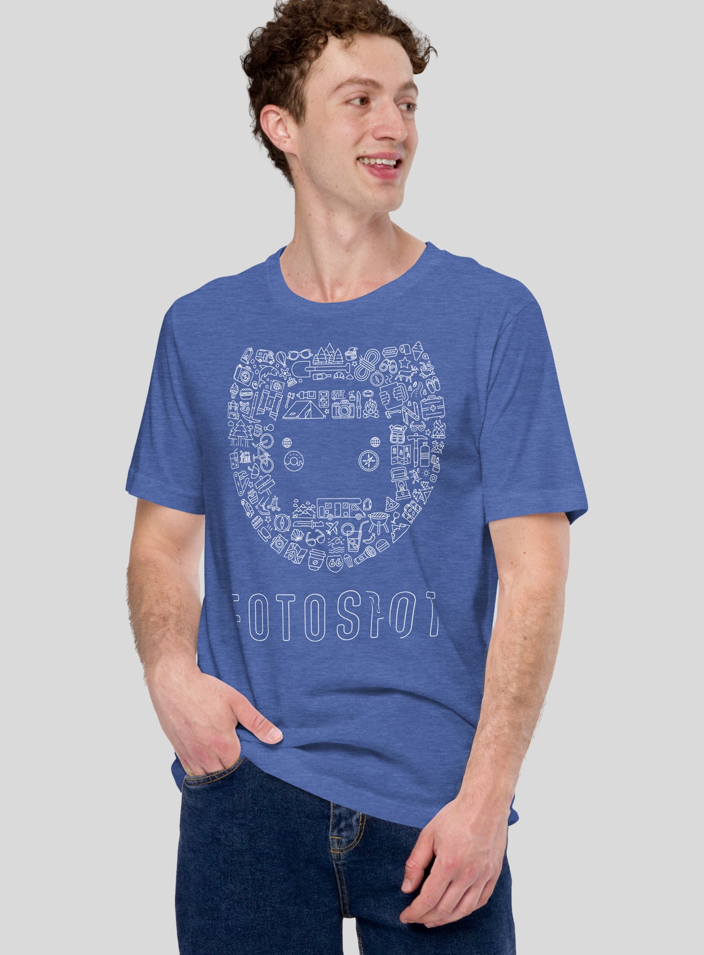 Unisex: Fotospot Iconpalooza - Heather True Royal