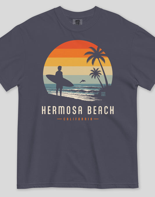 Unisex: Hermosa Beach Away From Keyboard Tee - 100% Cotton | Navy