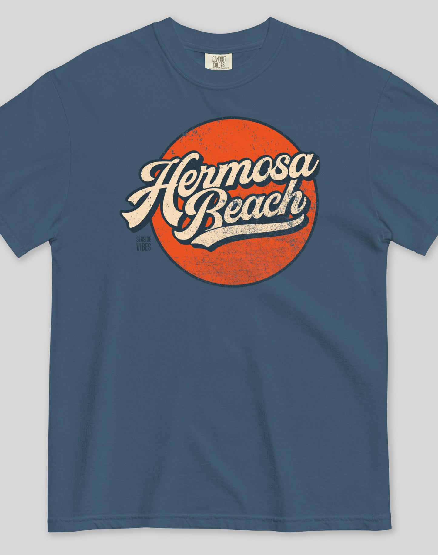 Unisex: Vintage Hermosa Beach Tee - 100% Cotton | Midnight