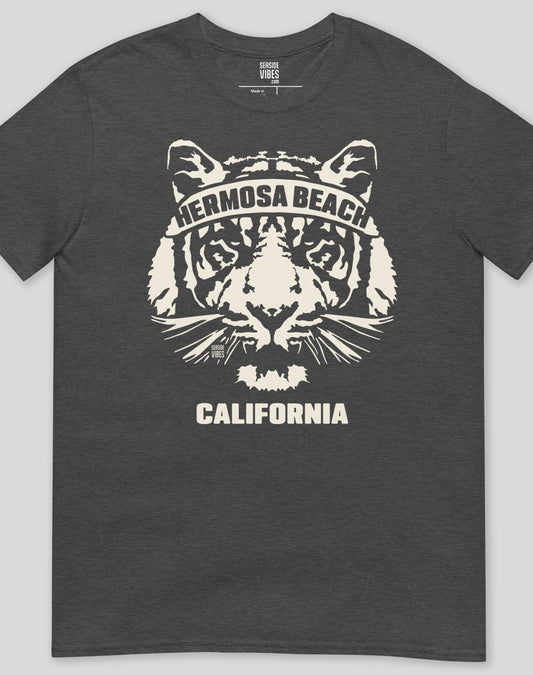 Hermosa Beach Tiger Ambush Tee - Unisex | Dark Heather