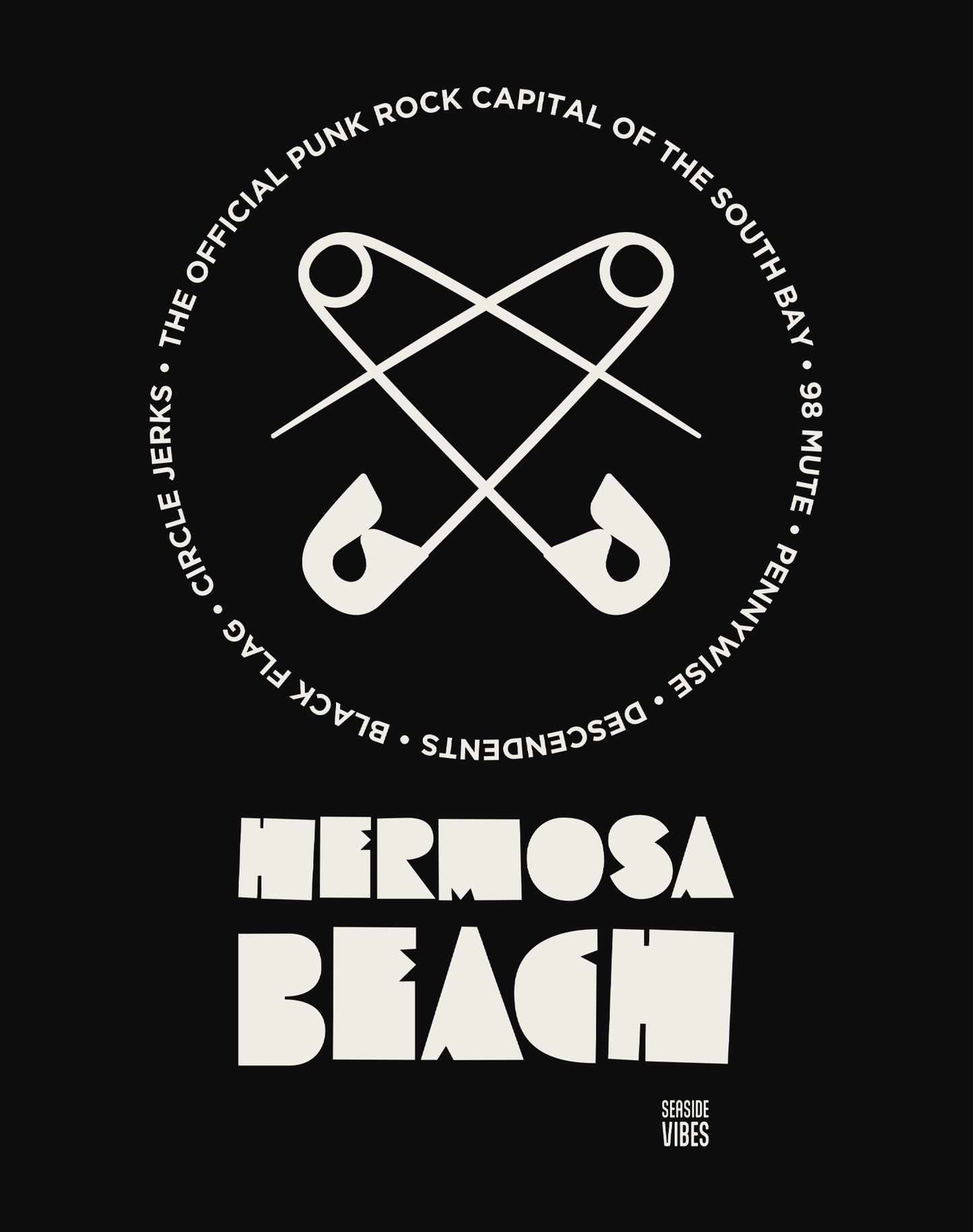Hermosa Beach Punk Rock Legends Tee - Unisex | Black