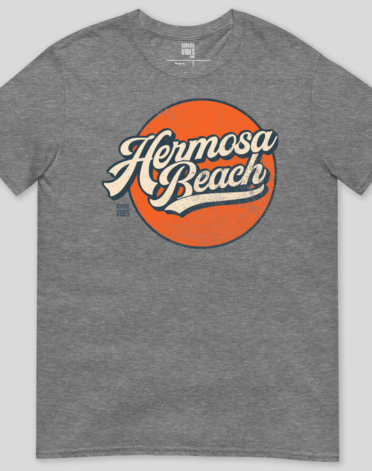Hermosa Beach Vintage Tee - Unisex | Graphite Heather