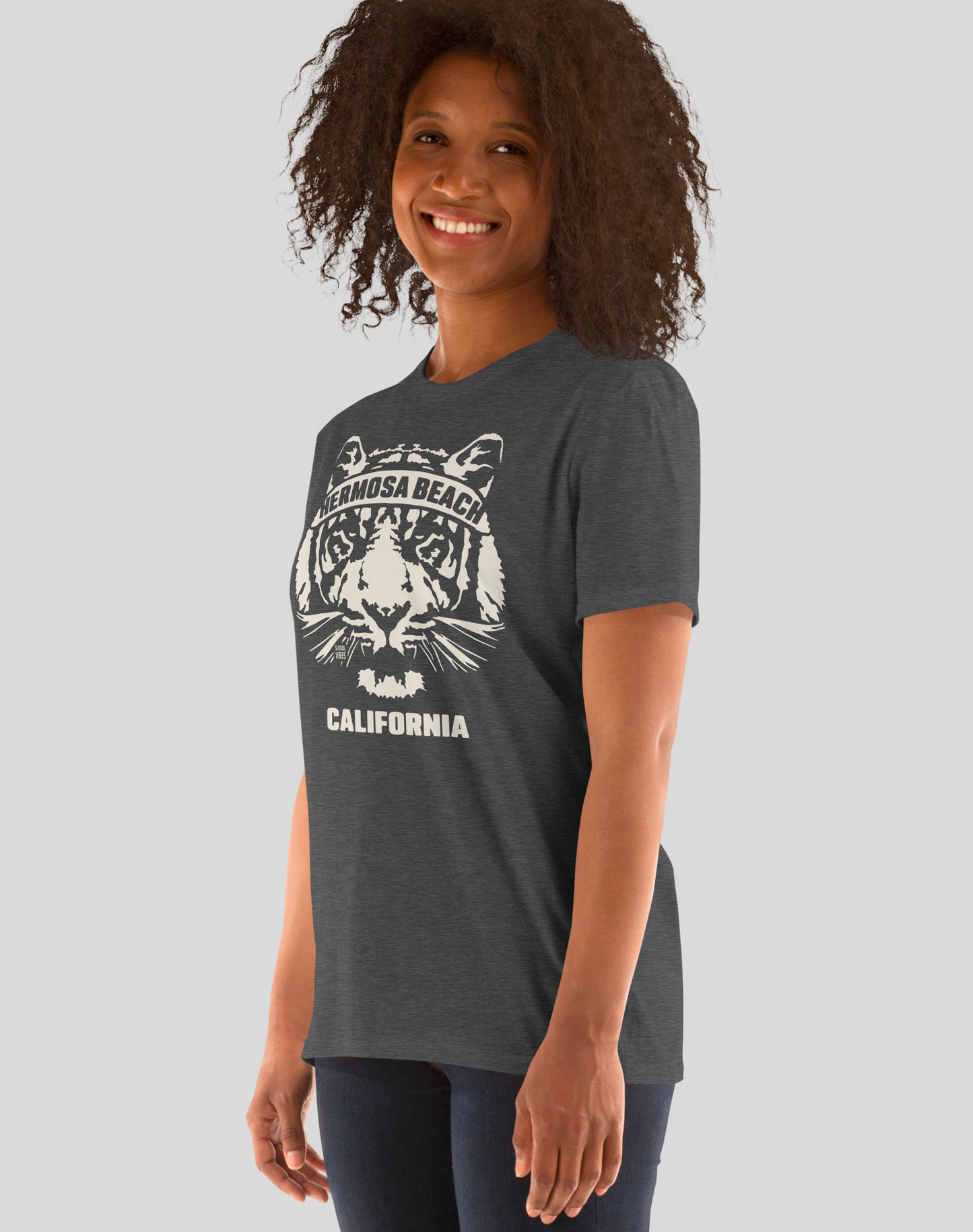 Hermosa Beach Tiger Ambush Tee - Unisex | Dark Heather