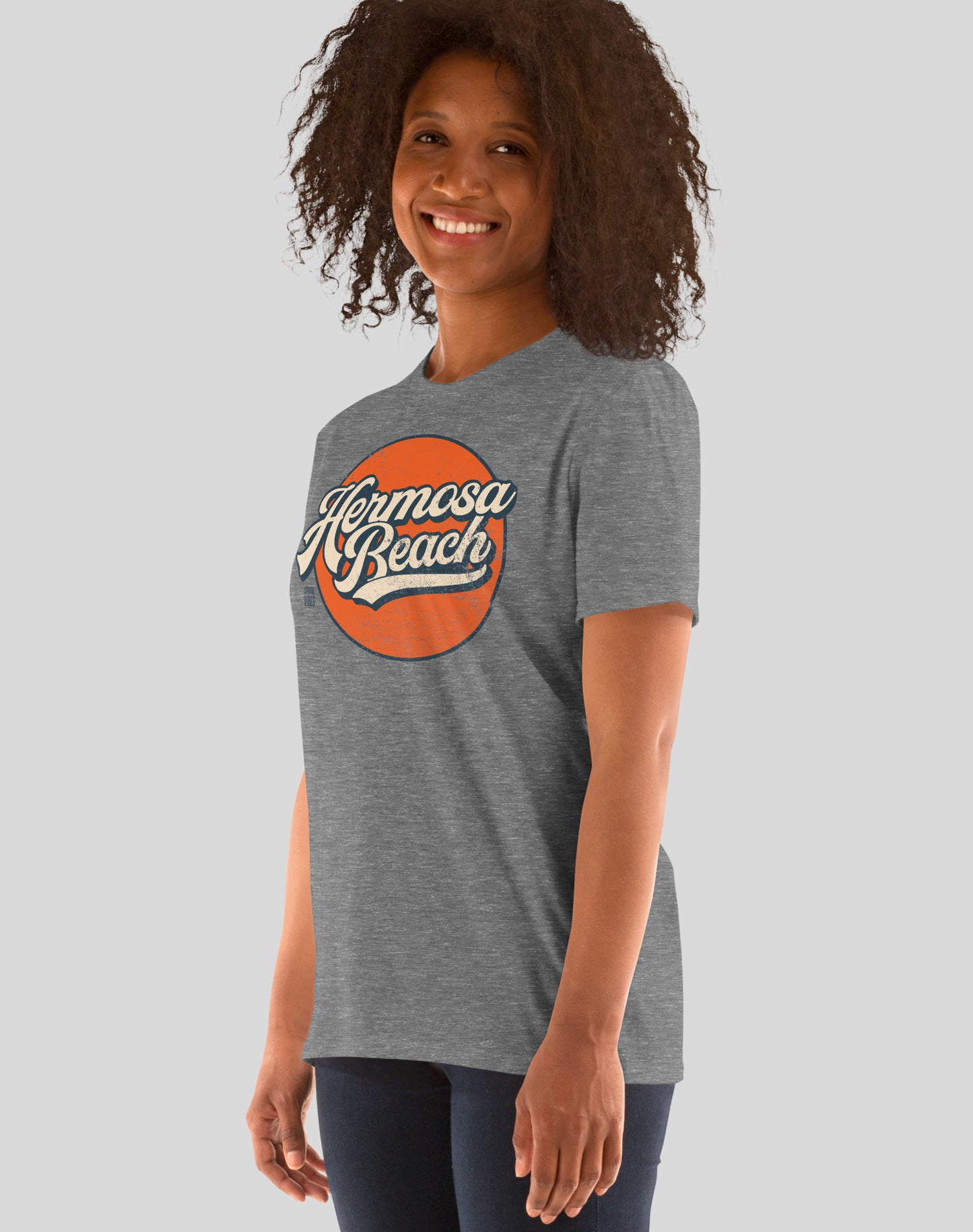 Hermosa Beach Vintage Tee - Unisex | Graphite Heather
