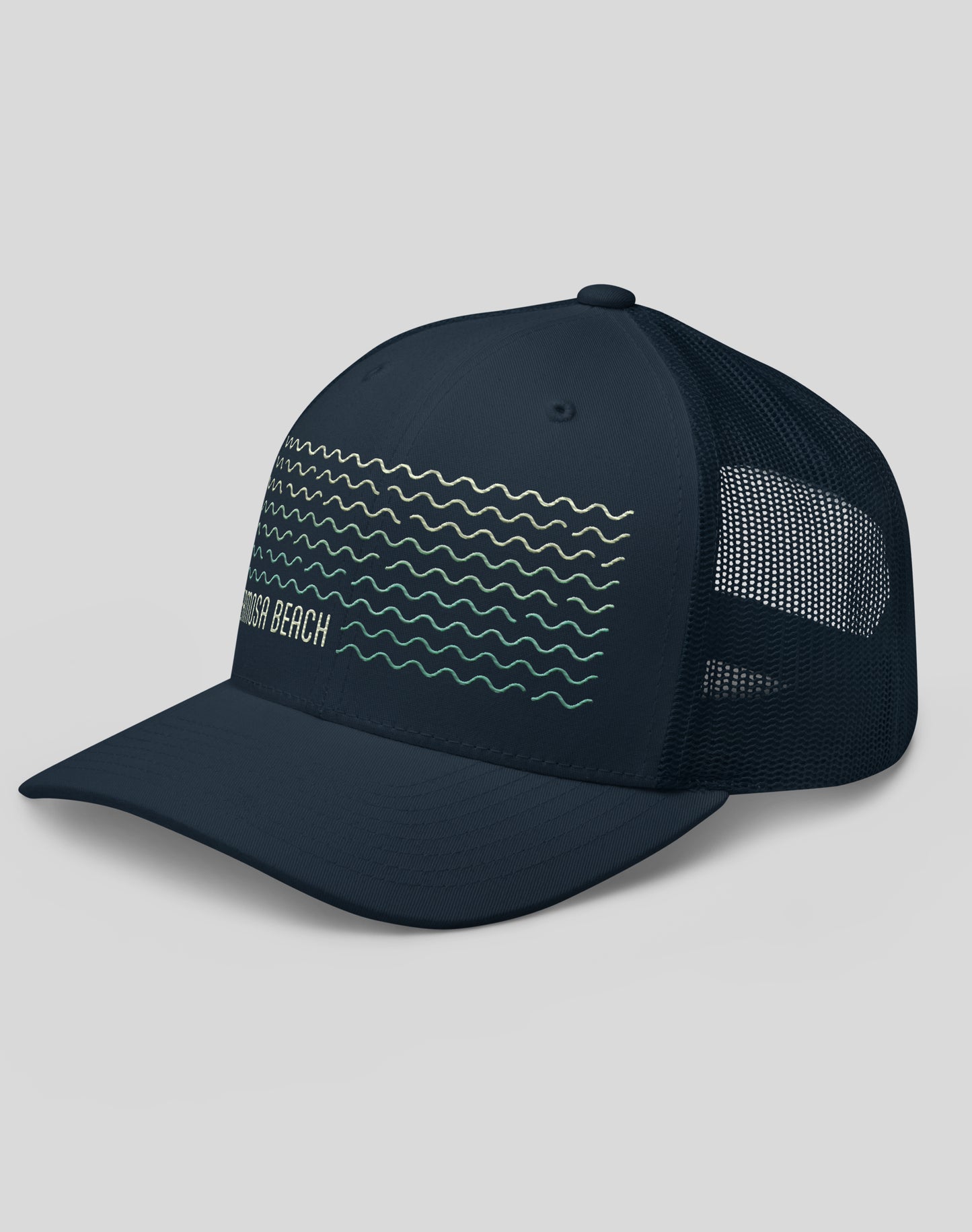 Hermosa Beach Vibes Trucker Hat - Navy/Navy