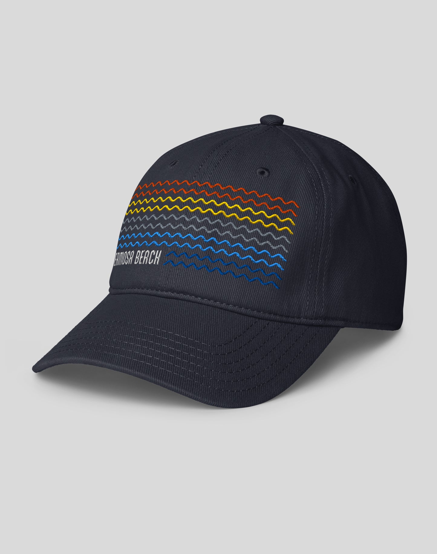 Hermosa Beach Waves Low Profile Hat - Dark Navy