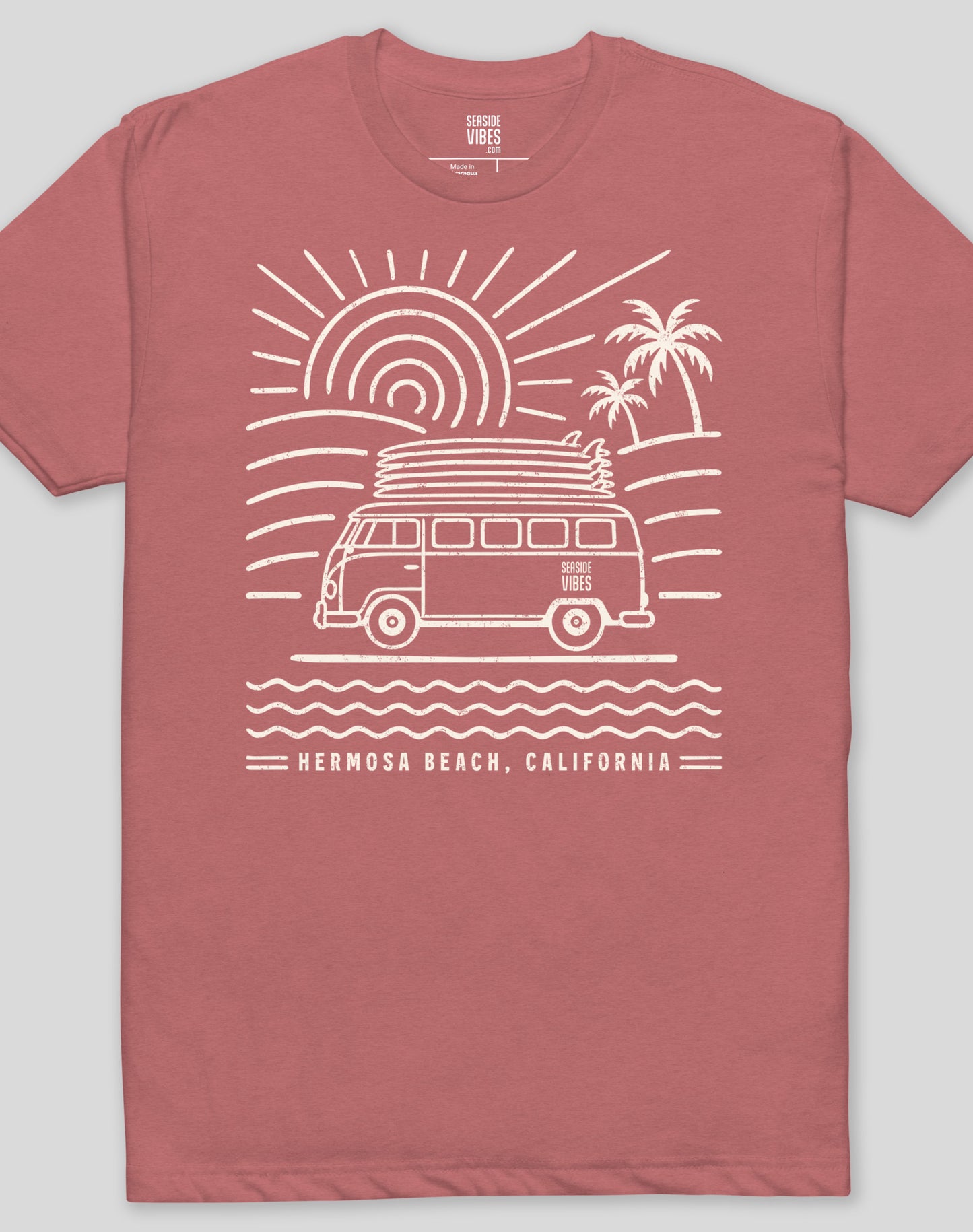 Hermosa Beach Endless Summer Tee - Cotton Blend | Heather Mauve